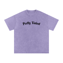 Pretty Violent Acid Wash Oversized Tee - Goth Cloth Co.260730PODPQ1141019
