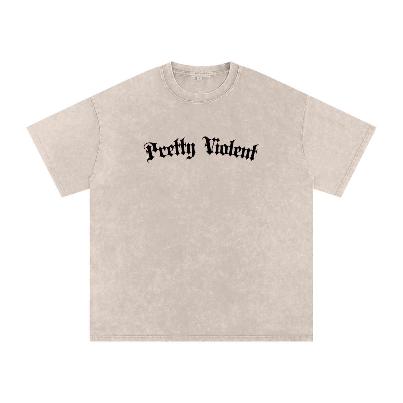 Pretty Violent Acid Wash Oversized Tee - Goth Cloth Co.260730PODPQ1141025