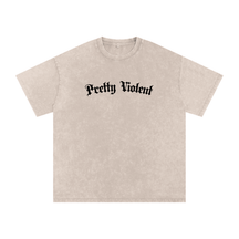 Pretty Violent Acid Wash Oversized Tee - Goth Cloth Co.260730PODPQ1141025