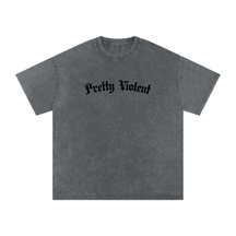Pretty Violent Acid Wash Oversized Tee - Goth Cloth Co.260730PODPQ1141031