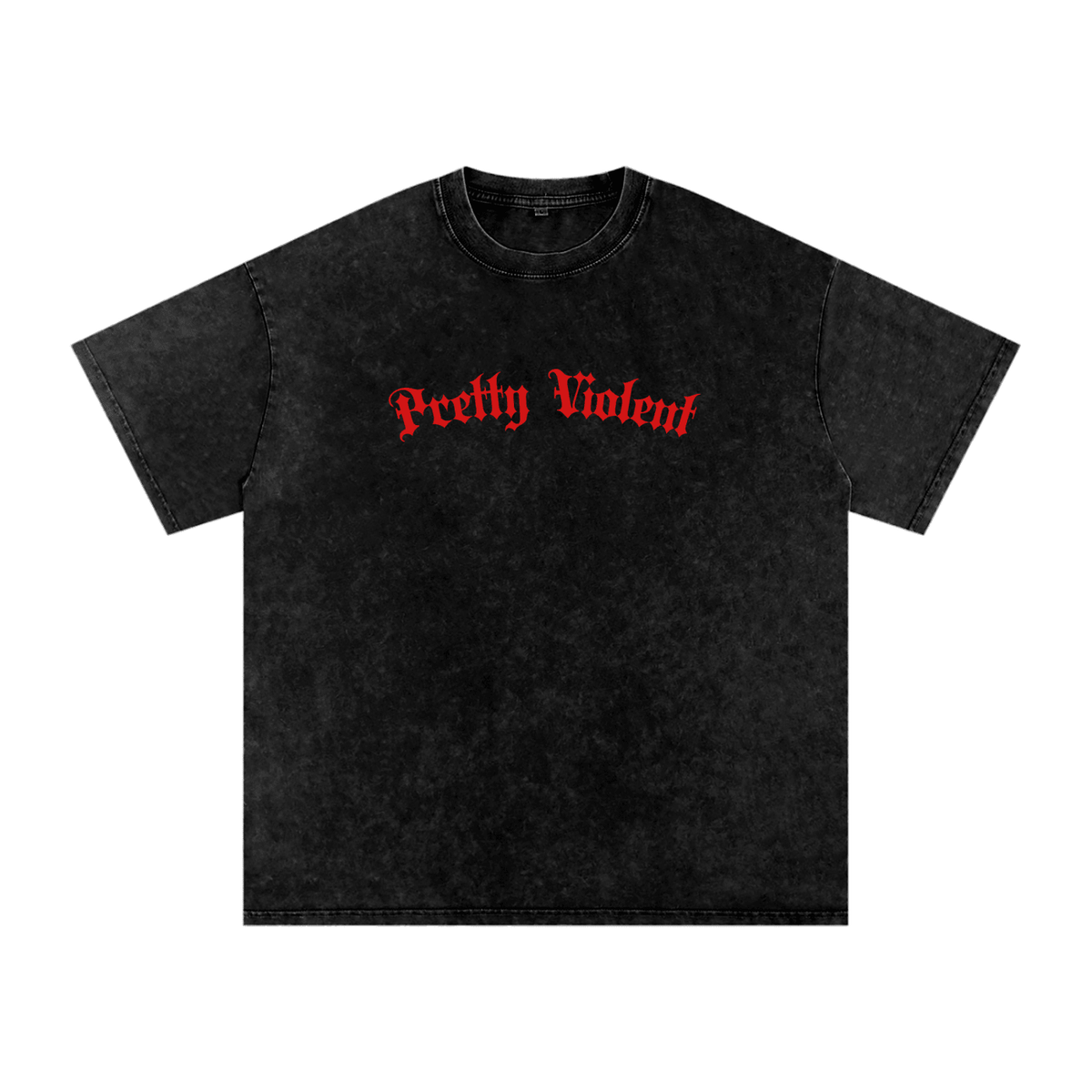 Pretty Violent Acid Wash Oversized Tee - Goth Cloth Co.260730PODPQ1145001