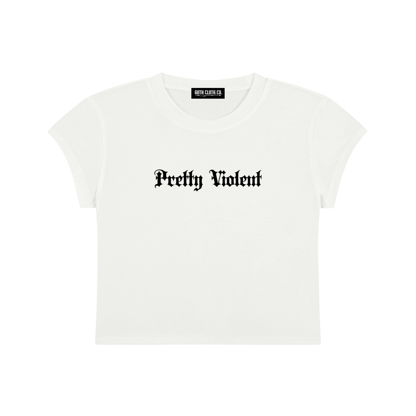 Pretty Violent Baby Tee - Goth Cloth Co.gymwear260730PODAA1056001