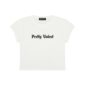 Pretty Violent Baby Tee - Goth Cloth Co.gymwear260730PODAA1056001