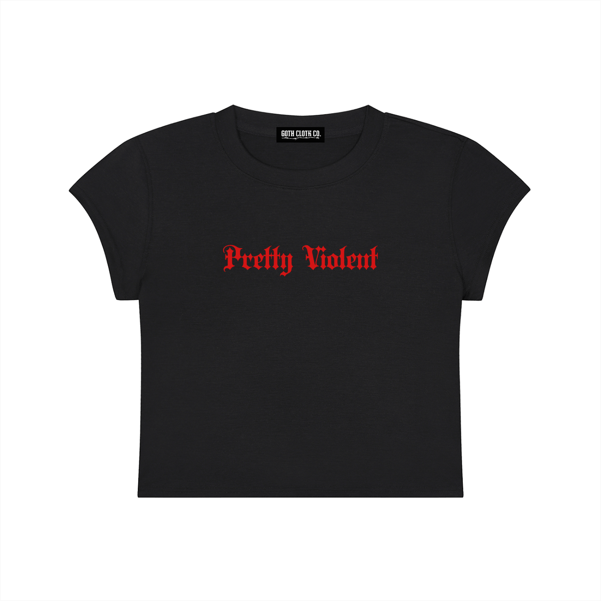 Pretty Violent Baby Tee - Goth Cloth Co.gymwear260730PODAA1057001