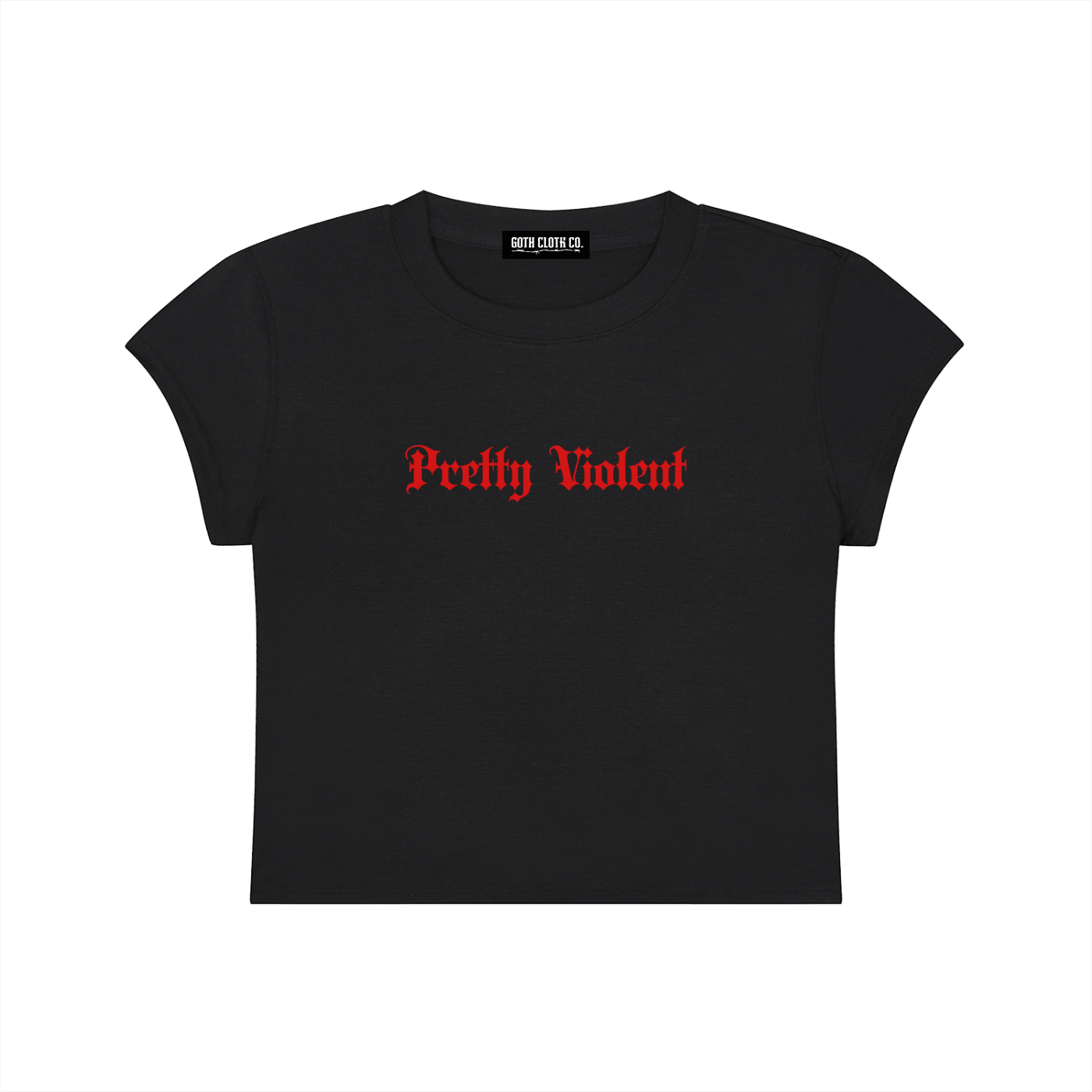Pretty Violent Baby Tee - Goth Cloth Co.gymwear260730PODAA1057001