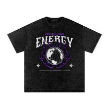 Protect Your Energy Acid Washed Oversized Tee - Goth Cloth Co.260108PODPQ0699001