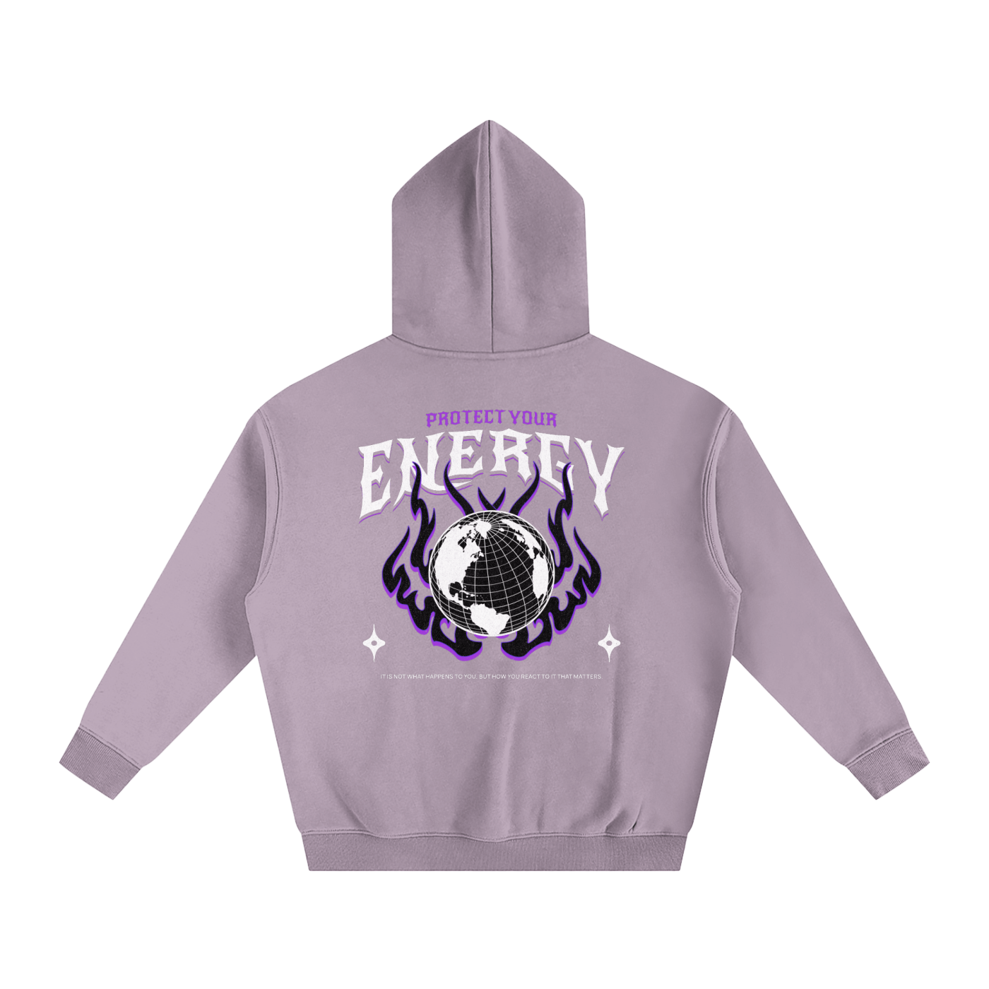 Protect Your Energy Oversize Fleeced Hoodie - Goth Cloth Co.251219PODRB0467001