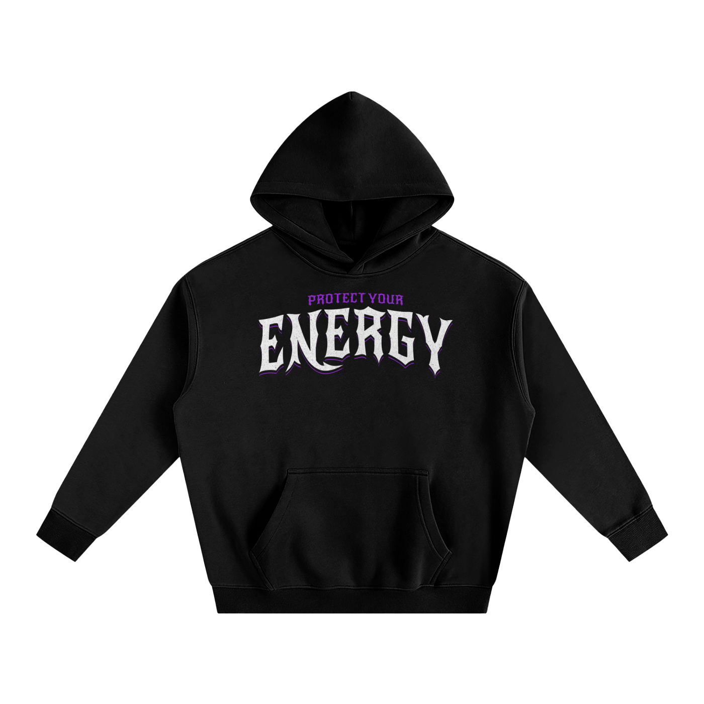 Protect Your Energy Oversize Fleeced Hoodie - Goth Cloth Co.251219PODRB0467001