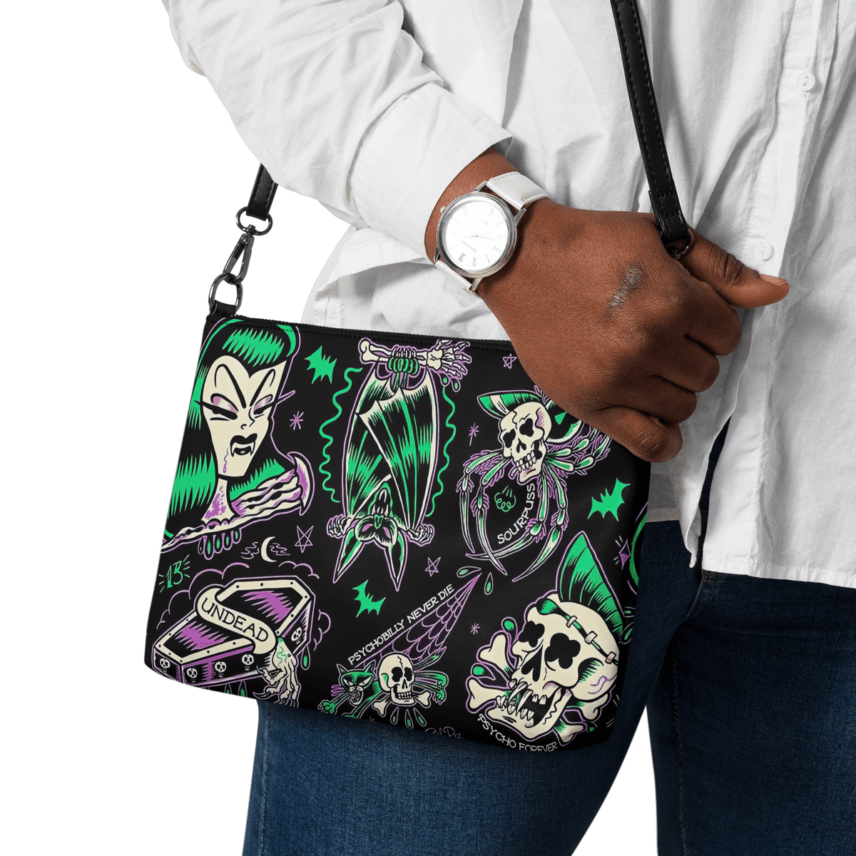 Psychobilly Blast Crossbody Bag - Goth Cloth Co.7850695_16708