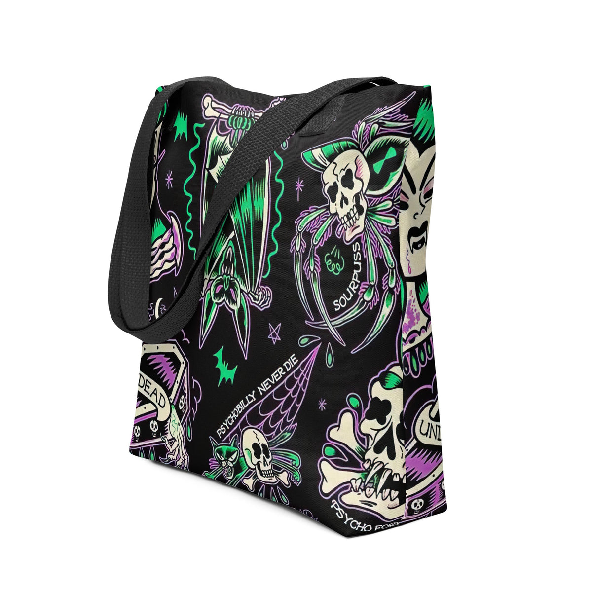 Psychobilly Blast Tote Bag - Goth Cloth Co.8417360_4533