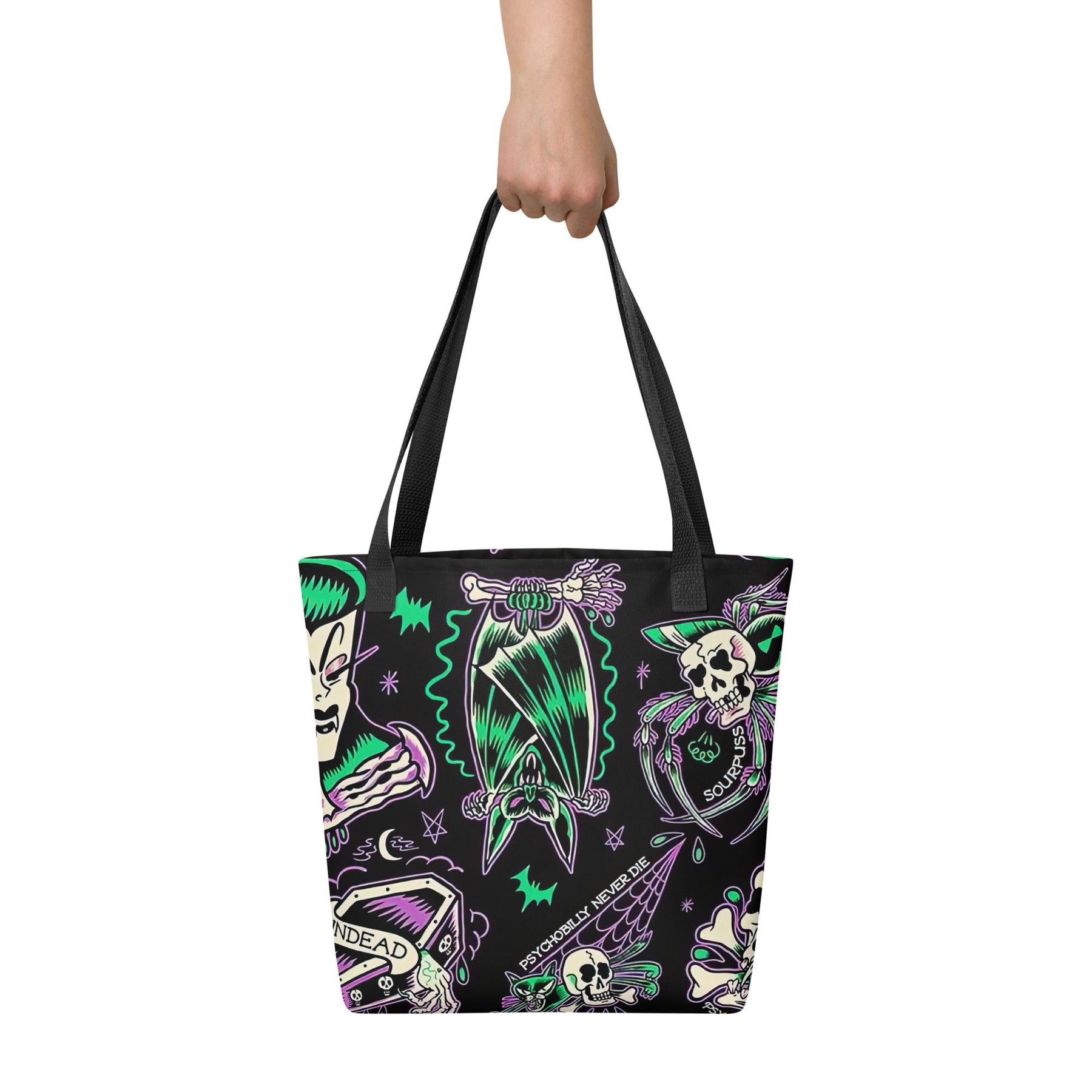 Psychobilly Blast Tote Bag - Goth Cloth Co.8417360_4533