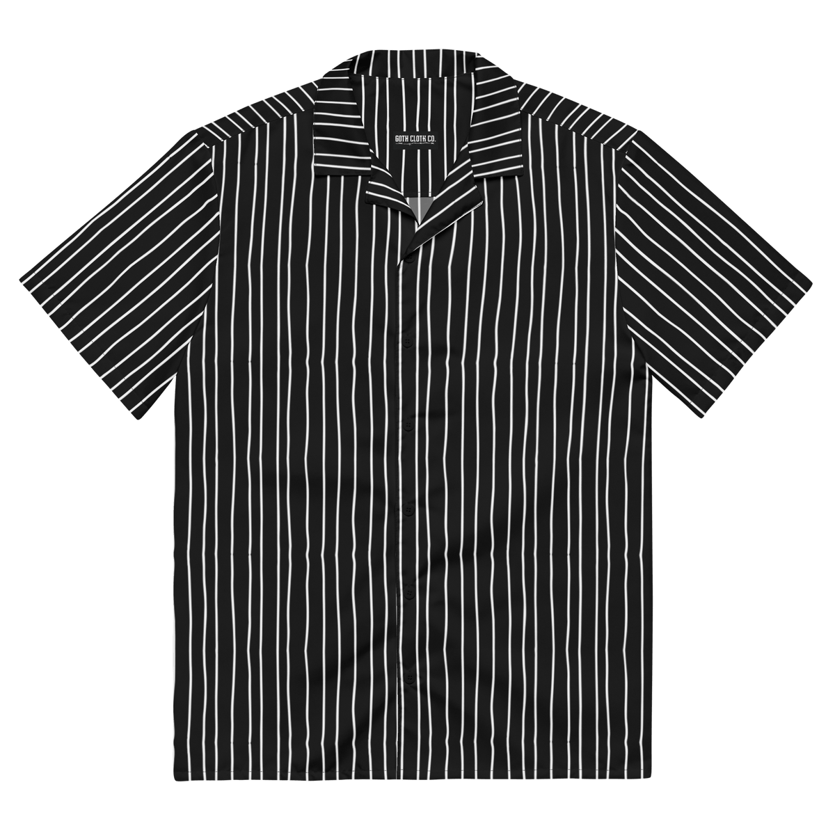 Pumpkin King Pinstripes Button - Up Shirt - Goth Cloth Co.5085936_17117