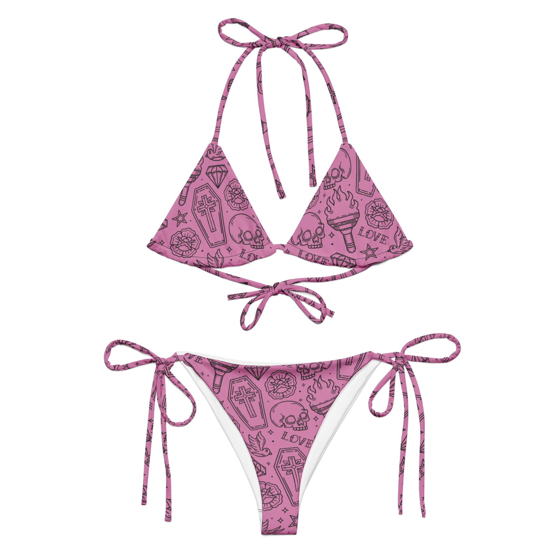 Punk in Pink 2-Piece String Bikini - Goth Cloth Co.4797301_16553