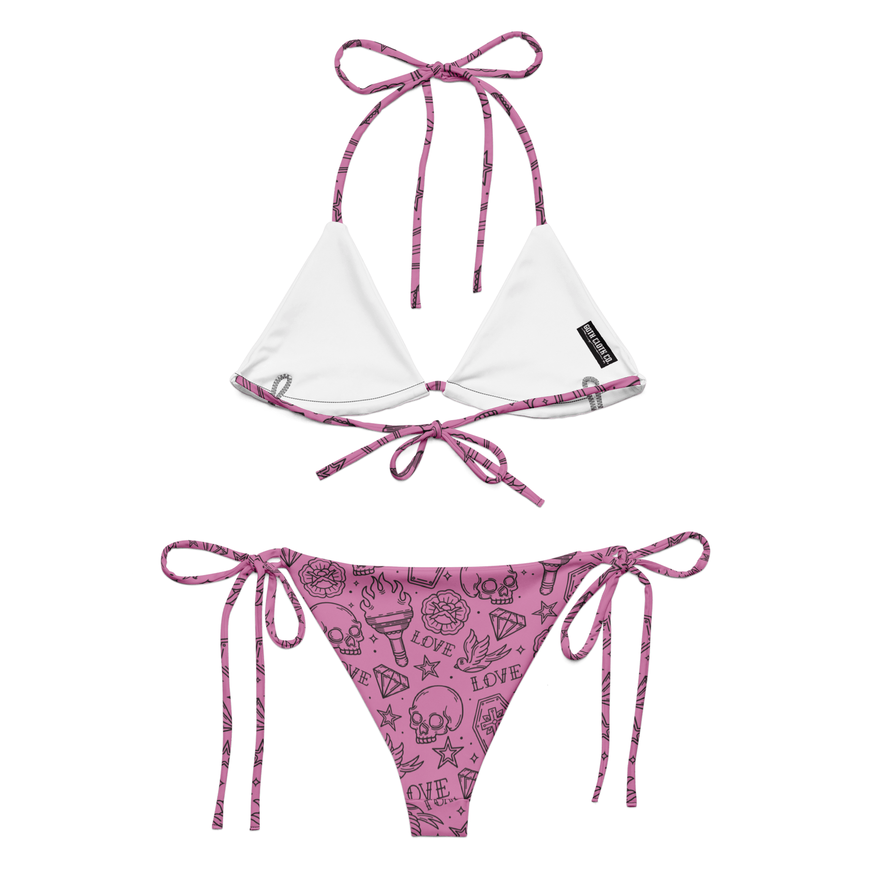 Punk in Pink 2-Piece String Bikini - Goth Cloth Co.4797301_16553