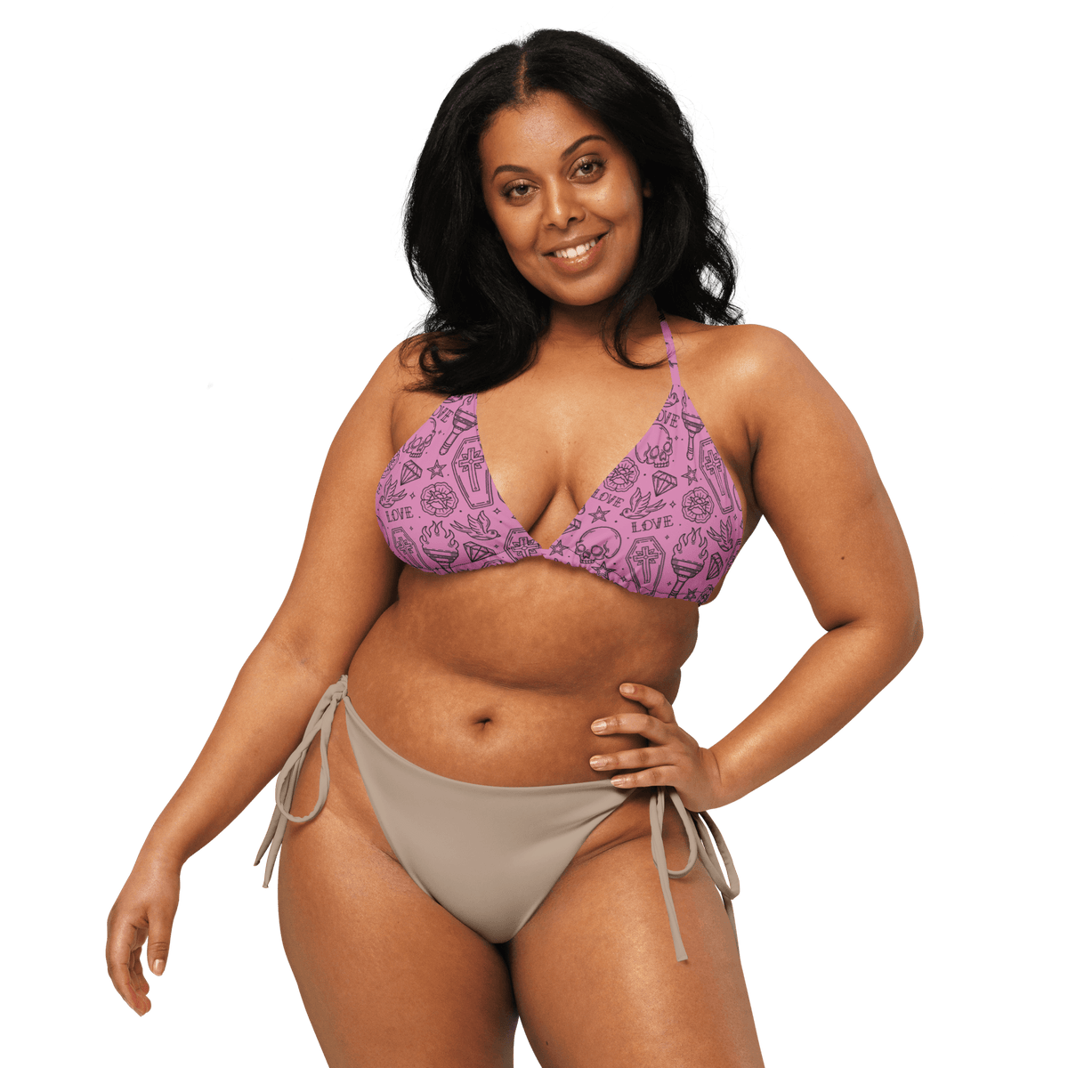 Punk in Pink String Bikini Top - Goth Cloth Co.2251373_16564