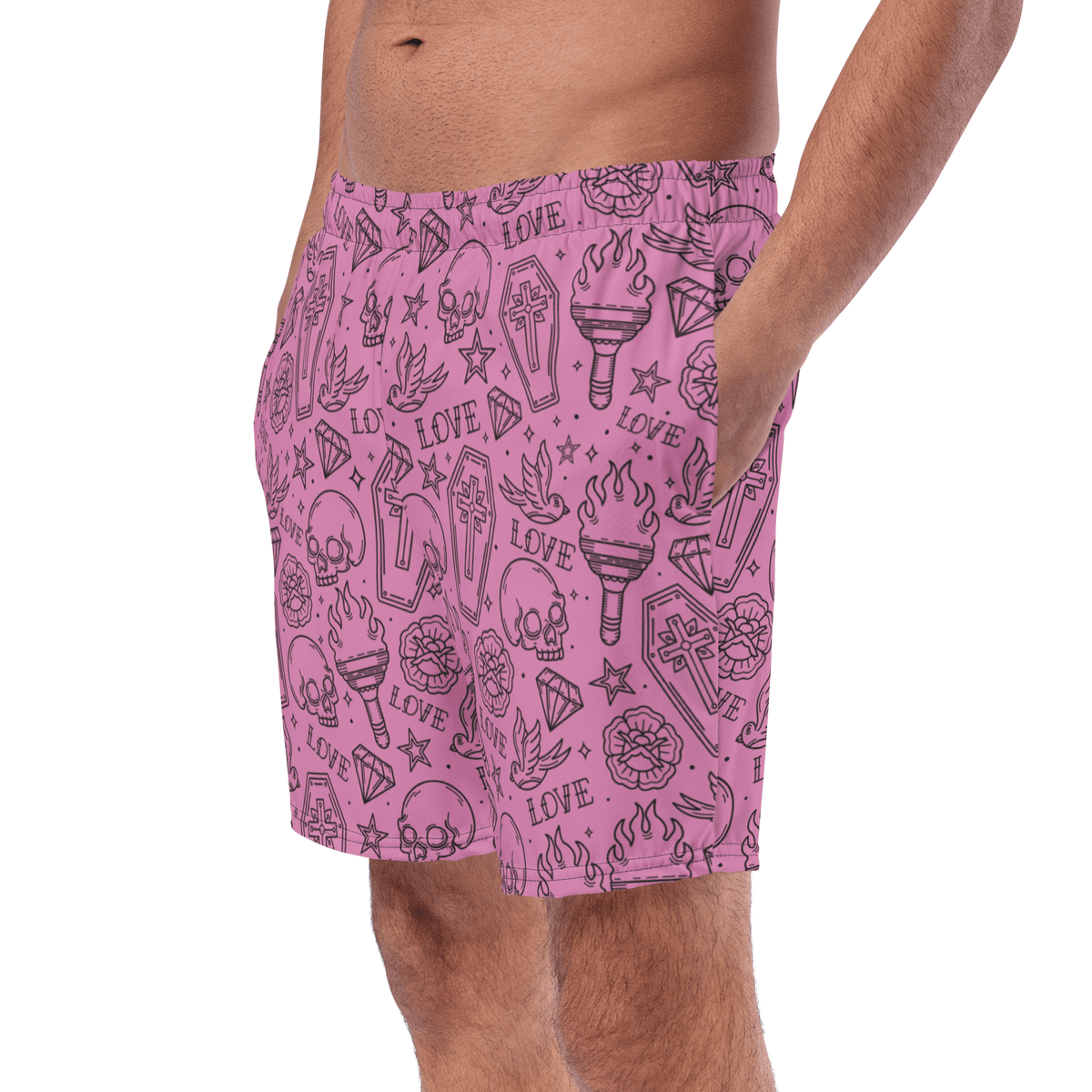 Punk in Pink Swim Trunks - Goth Cloth Co.4425325_14636