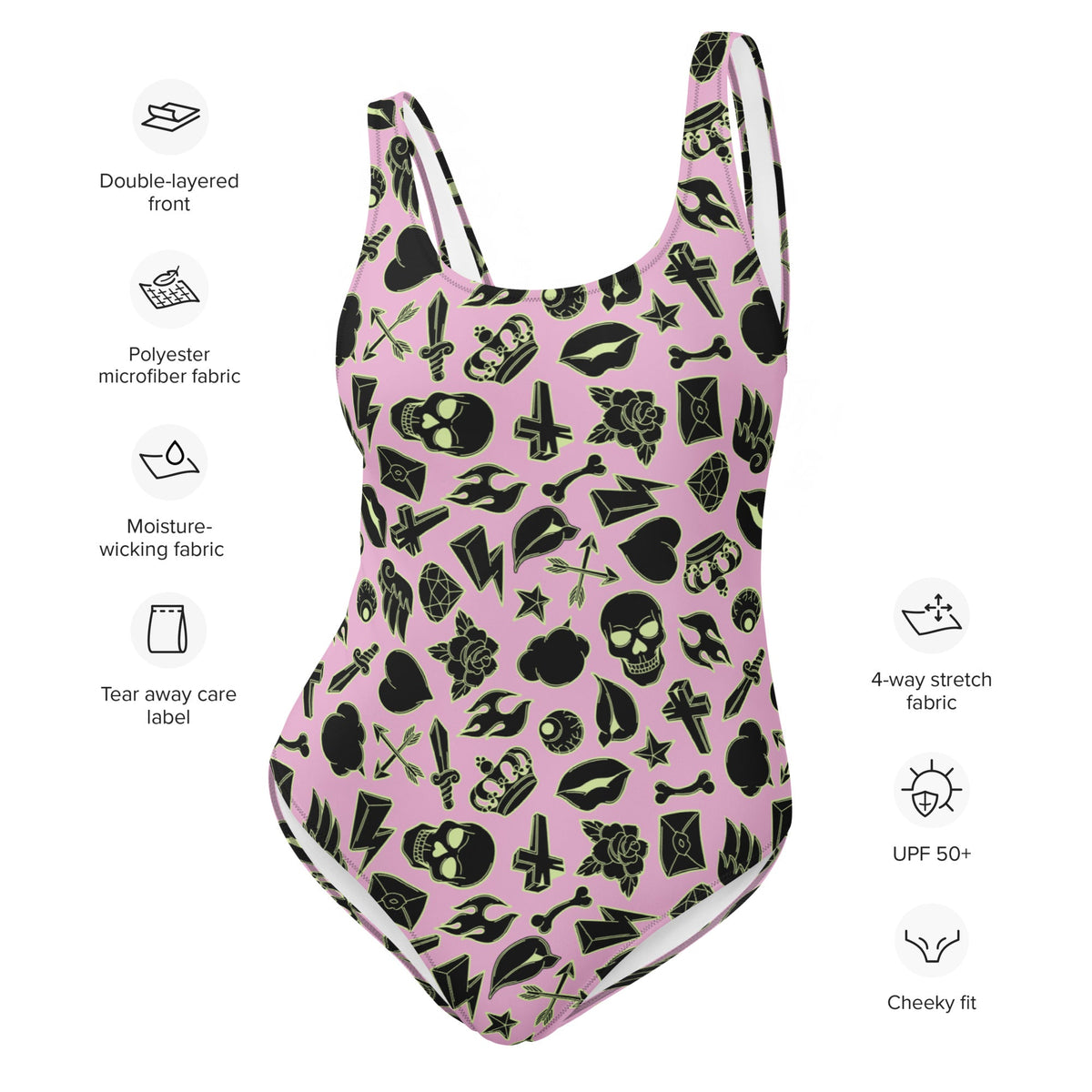 Punk Princess One-Piece Swimsuit - Goth Cloth Co.5040119_9014