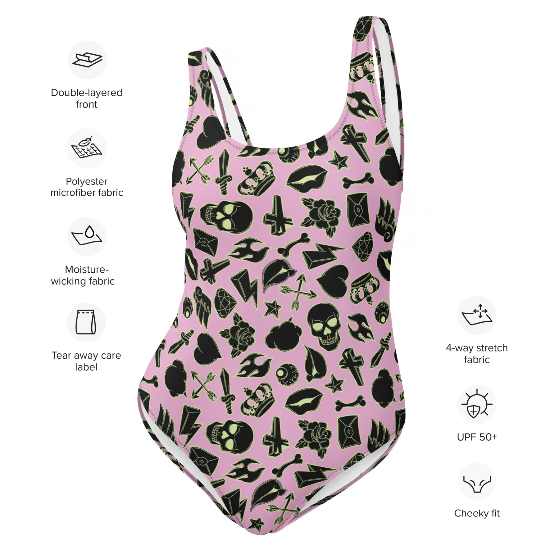 Punk Princess One-Piece Swimsuit - Goth Cloth Co.5040119_9014