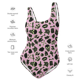 Punk Princess One-Piece Swimsuit - Goth Cloth Co.5040119_9014