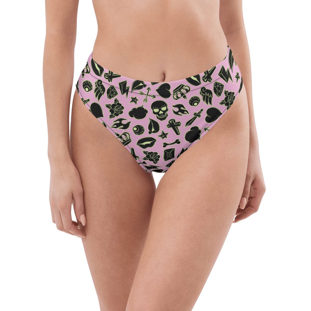 Punk Princess Sport High-Waisted Bikini Bottom - Goth Cloth Co.6095002_12042