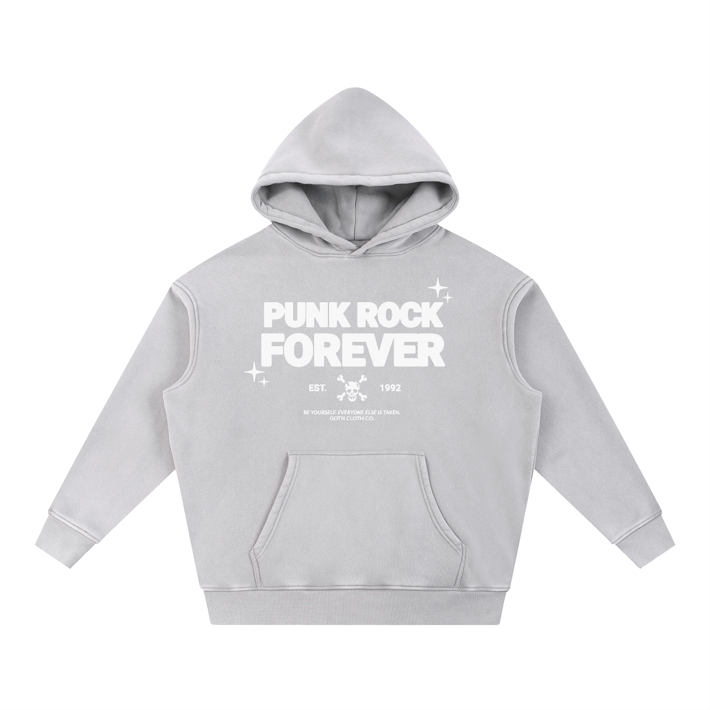 Punk Rock Forever Acid Wash Hoodie | Goth Cloth Co.
