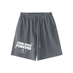 Punk Rock Forever Vintage Wash Cotton Shorts - Goth Cloth Co.251218PODPW1553021