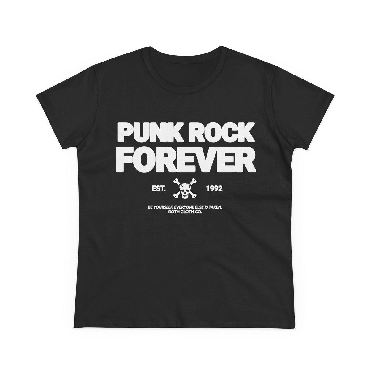 Punk Rock Forever Women's Baby Tee - Goth Cloth Co.T-Shirt24789002874270366484