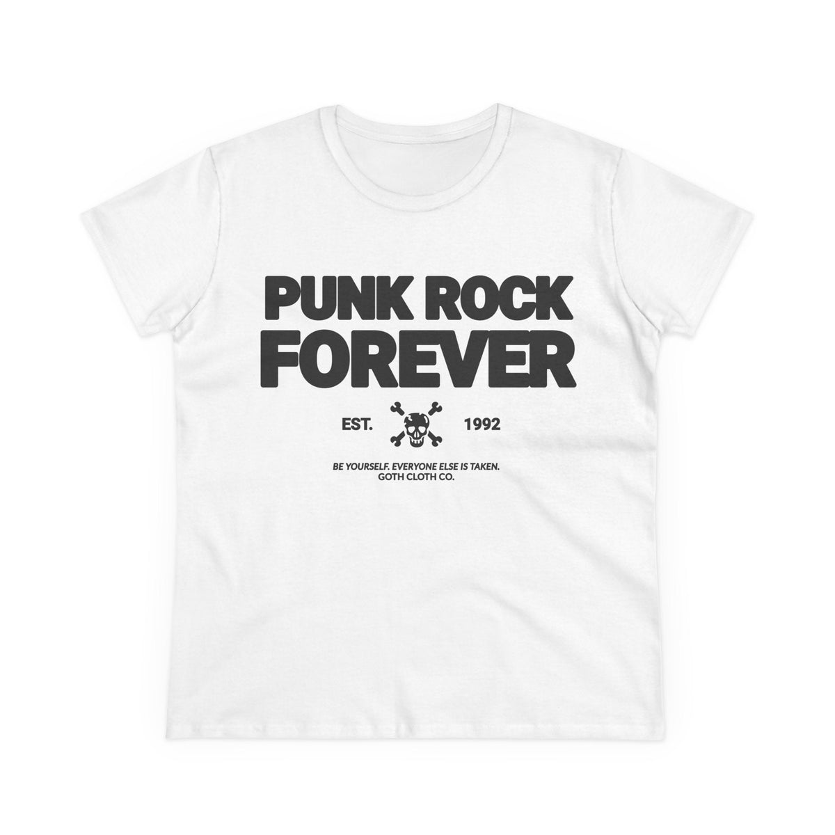 Punk Rock Forever Women's Baby Tee - Goth Cloth Co.T-Shirt61845971816753319313