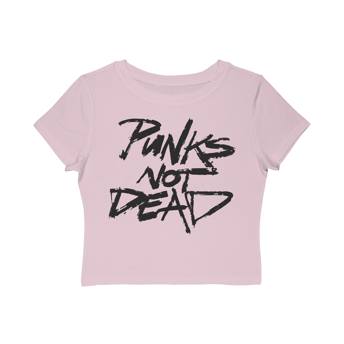 Punk's Not Dead Women's Baby Tee - Goth Cloth Co.T-Shirt21992378824709849263