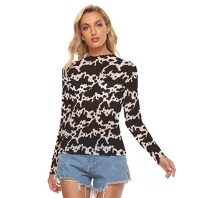 Ranch Riot Women's Long Sleeve Mesh Top - Goth Cloth Co.ADS-3WTXWC16-PFD4X-FFFFFF-XS