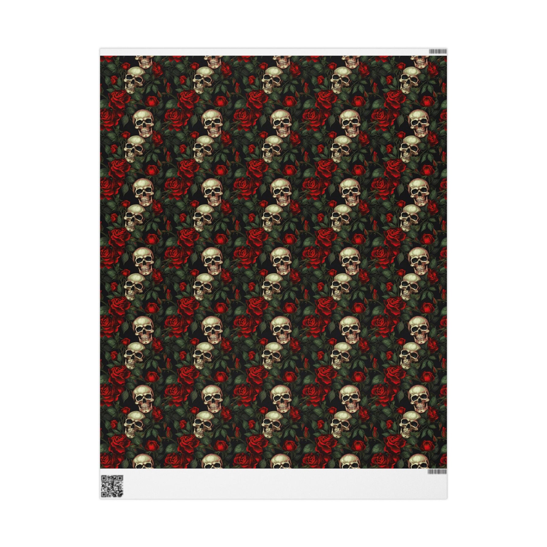 Red Rose and Skull Gift Wrap - Goth Cloth Co.Home Decor65590153835977600861