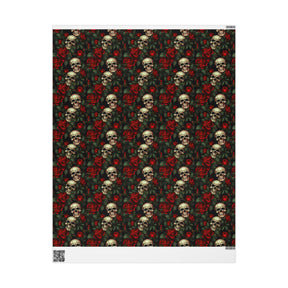 Red Rose and Skull Gift Wrap - Goth Cloth Co.Home Decor65590153835977600861