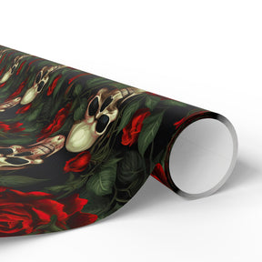 Red Rose and Skull Gift Wrap - Goth Cloth Co.Home Decor65590153835977600861