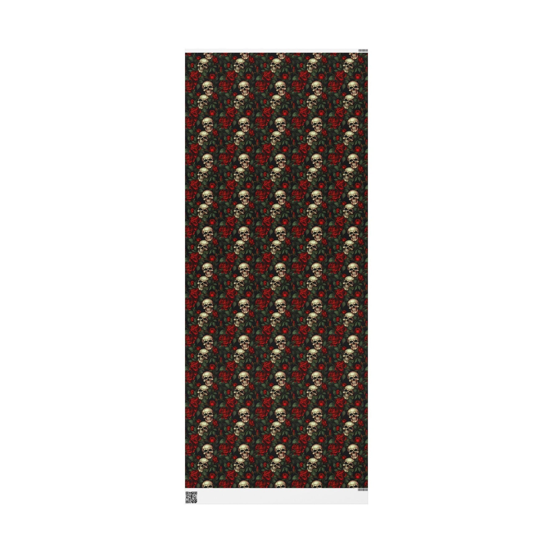 Red Rose and Skull Gift Wrap - Goth Cloth Co.Home Decor67982546567370524855