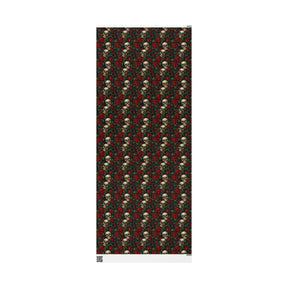Red Rose and Skull Gift Wrap - Goth Cloth Co.Home Decor67982546567370524855