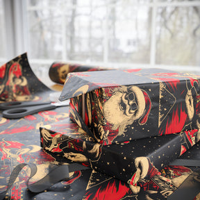 Rock - n - Roll Santa Gift Wrap - Goth Cloth Co.Home Decor15241661816361653606