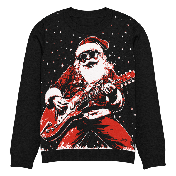Rock ’n’ Roll Santa Knit Crewneck Sweater - Goth Cloth Co.4367547_19635