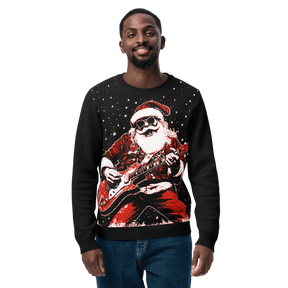 Rock ’n’ Roll Santa Knit Crewneck Sweater - Goth Cloth Co.4367547_19635