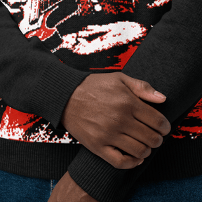 Rock ’n’ Roll Santa Knit Crewneck Sweater - Goth Cloth Co.4367547_19635