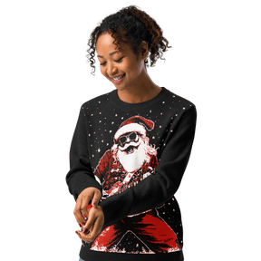 Rock ’n’ Roll Santa Knit Crewneck Sweater - Goth Cloth Co.4367547_19635