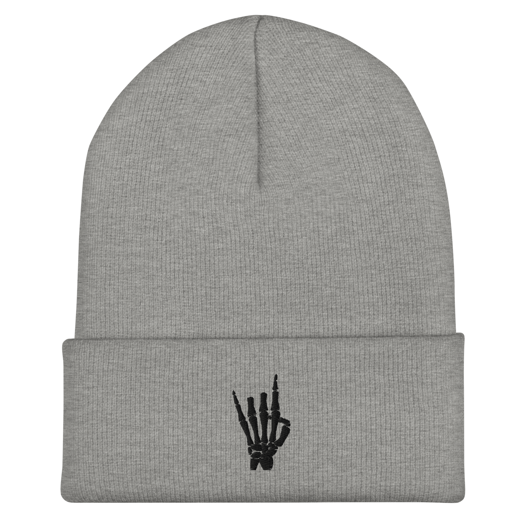 Rock On Skeleton Cuffed Beanie - Goth Cloth Co.3659659_8937