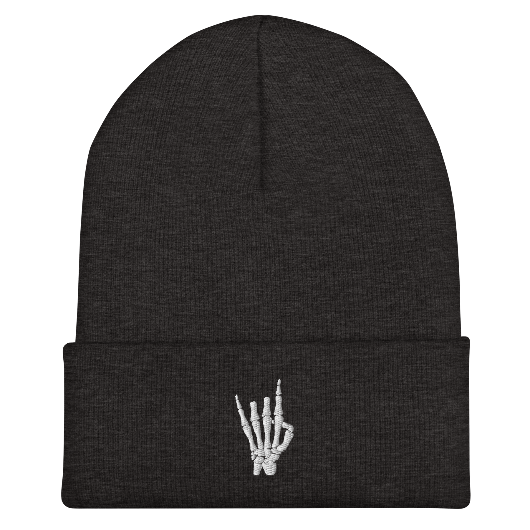 Rock On Skeleton Cuffed Beanie - Goth Cloth Co.6517768_12881