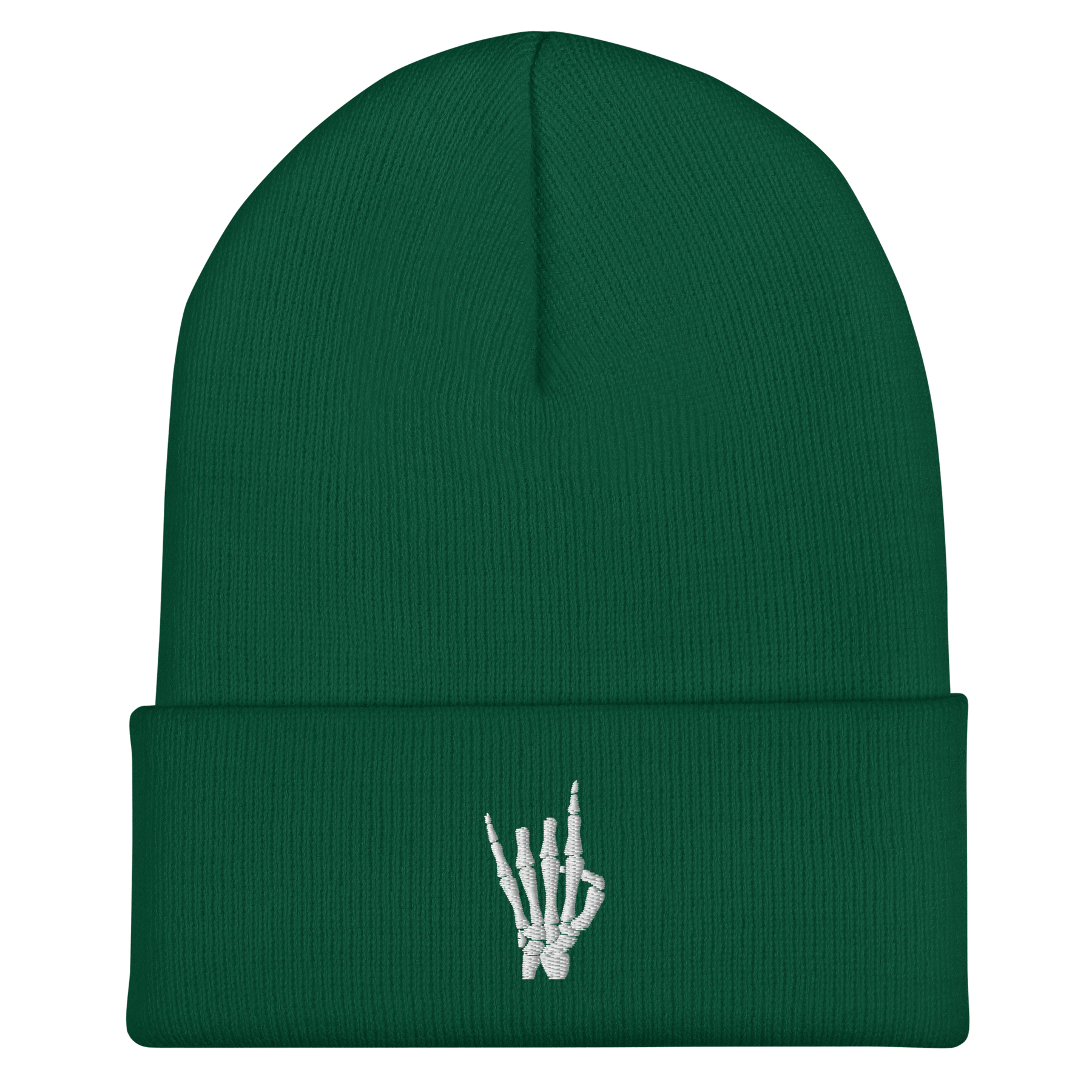 Rock On Skeleton Cuffed Beanie - Goth Cloth Co.6517768_8941