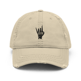 Rock On Skeleton Distressed Dad Hat - Goth Cloth Co.3796402_10993