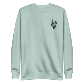 Rock On Skeleton Embroidered Sweatshirt - Goth Cloth Co.Sweatshirts6954880_13950