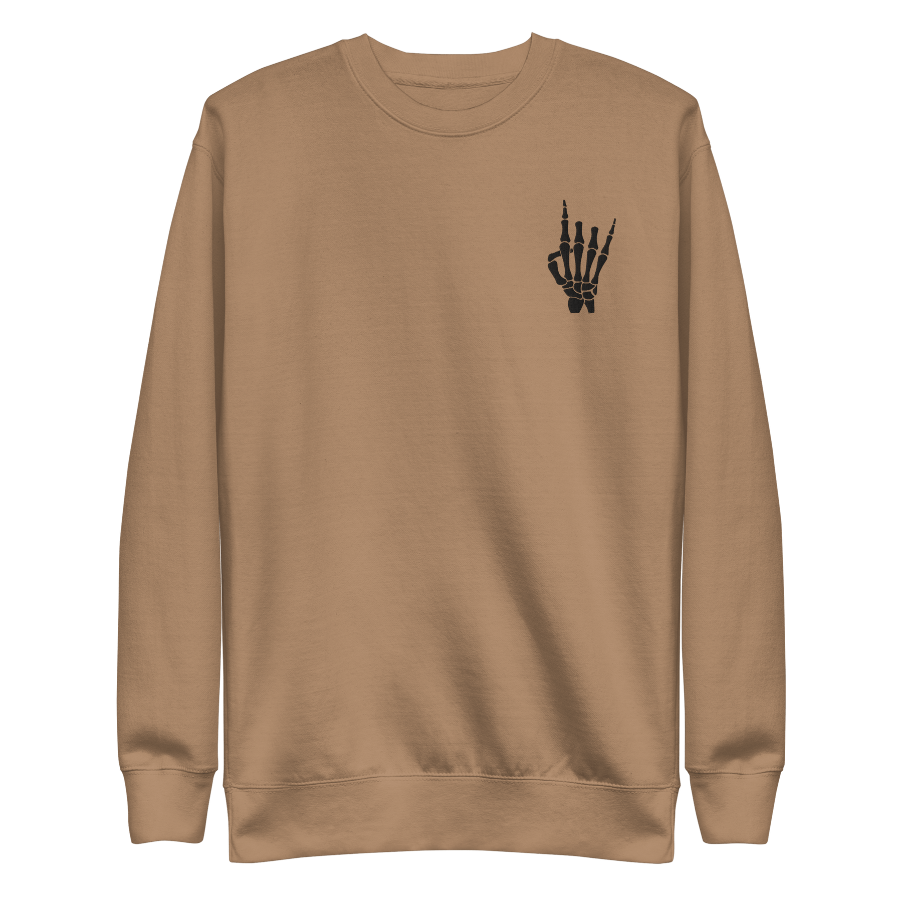 Rock On Skeleton Embroidered Sweatshirt - Goth Cloth Co.Sweatshirts6954880_25526