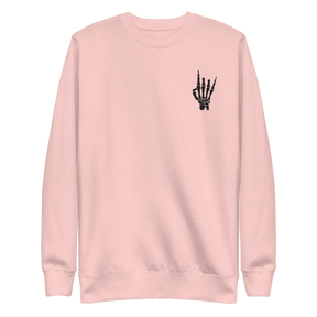 Rock On Skeleton Embroidered Sweatshirt - Goth Cloth Co.Sweatshirts6954880_25544