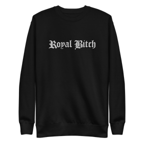 Royal Bitch Embroidered Sweatshirt - Goth Cloth Co.3423571_11255