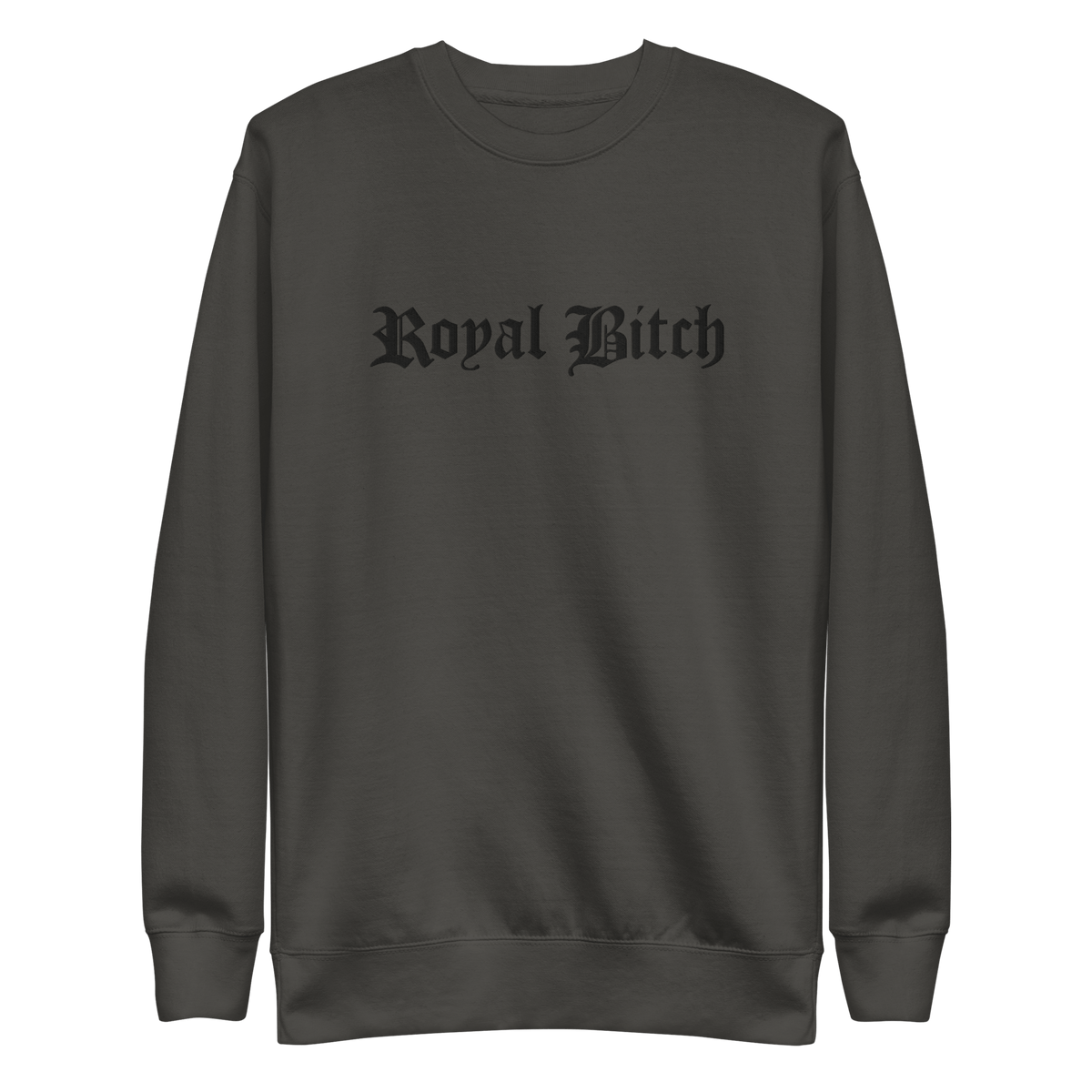 Royal Bitch Embroidered Sweatshirt - Goth Cloth Co.8131241_20363