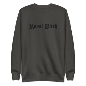 Royal Bitch Embroidered Sweatshirt - Goth Cloth Co.8131241_20363